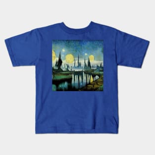 Starry Night in Kashyyyk Kids T-Shirt